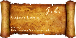 Gujzon Leona névjegykártya